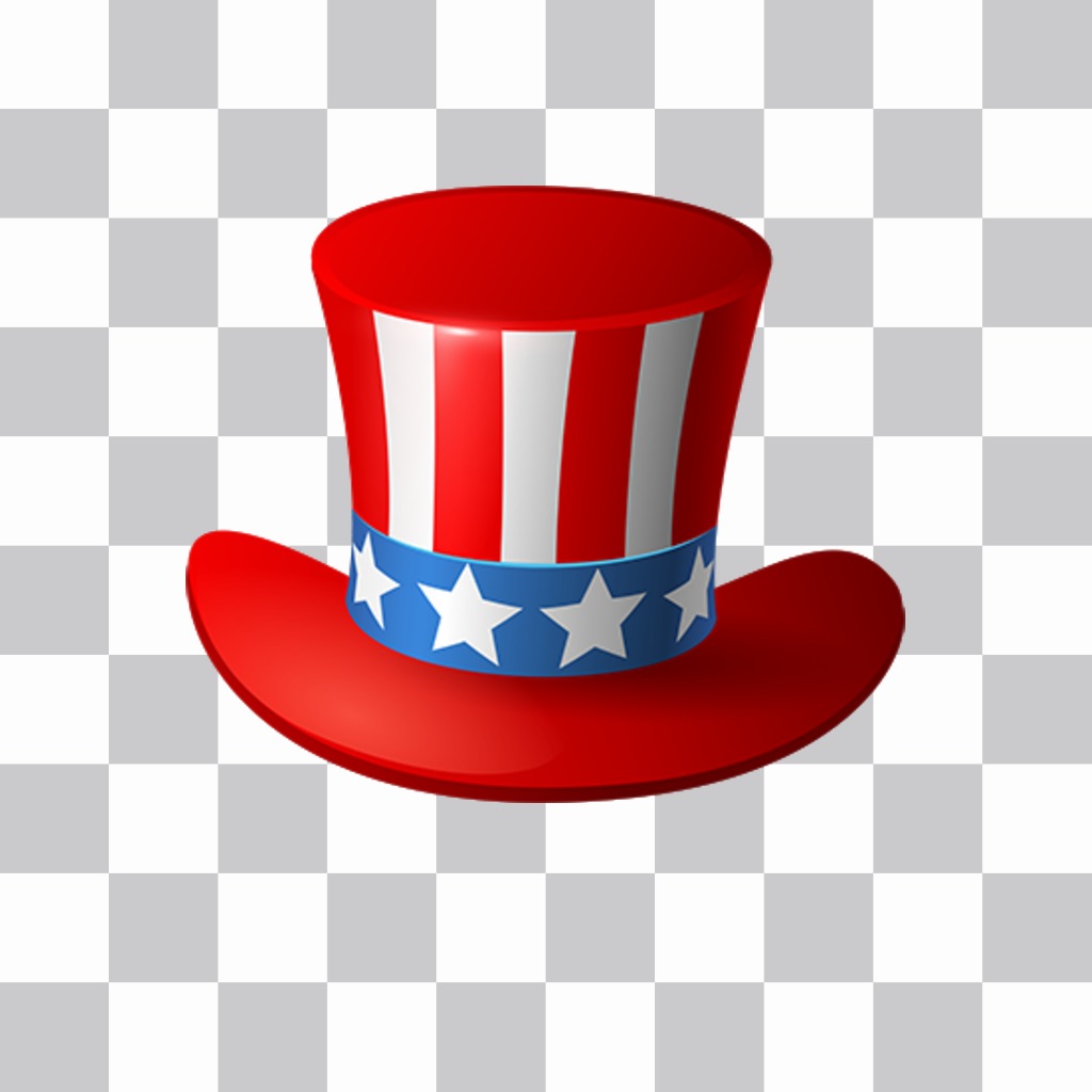 Uncle Sam hat to add on your photos as online sticker ..