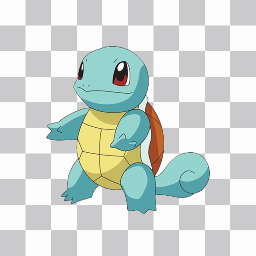 Photomontage to add the Pokemon Squirtle in your photos for free ..