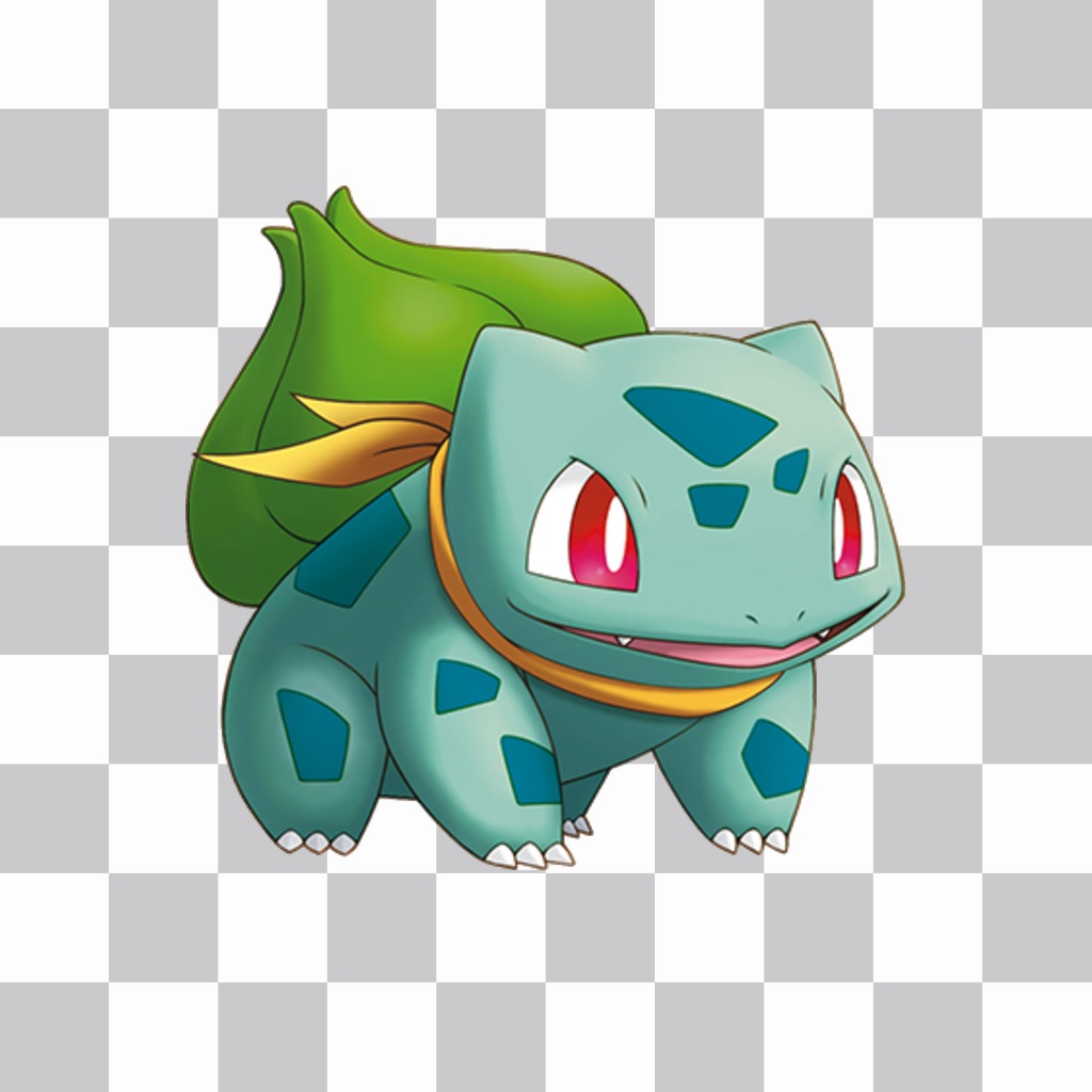 Paste Bulbasaur in your photos as a sticker with this online effect ..