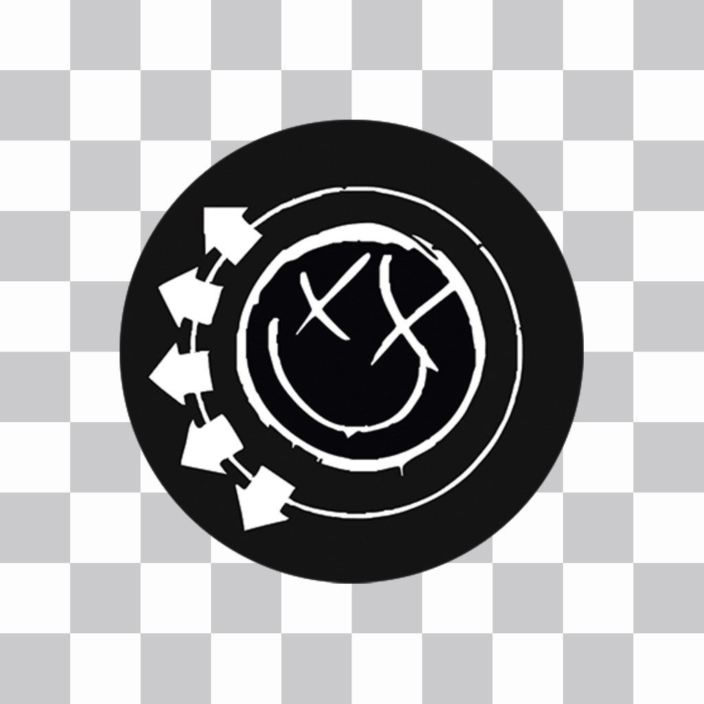 Logo of the famous band Blink 182 you can paste on your photos ..