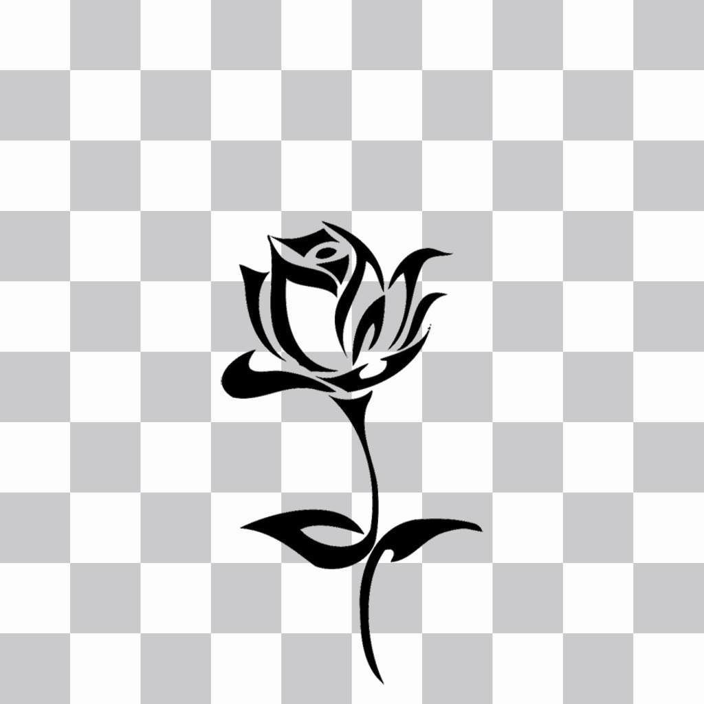 Photo effect to wear a tattoo of a rose on your photos and free ..