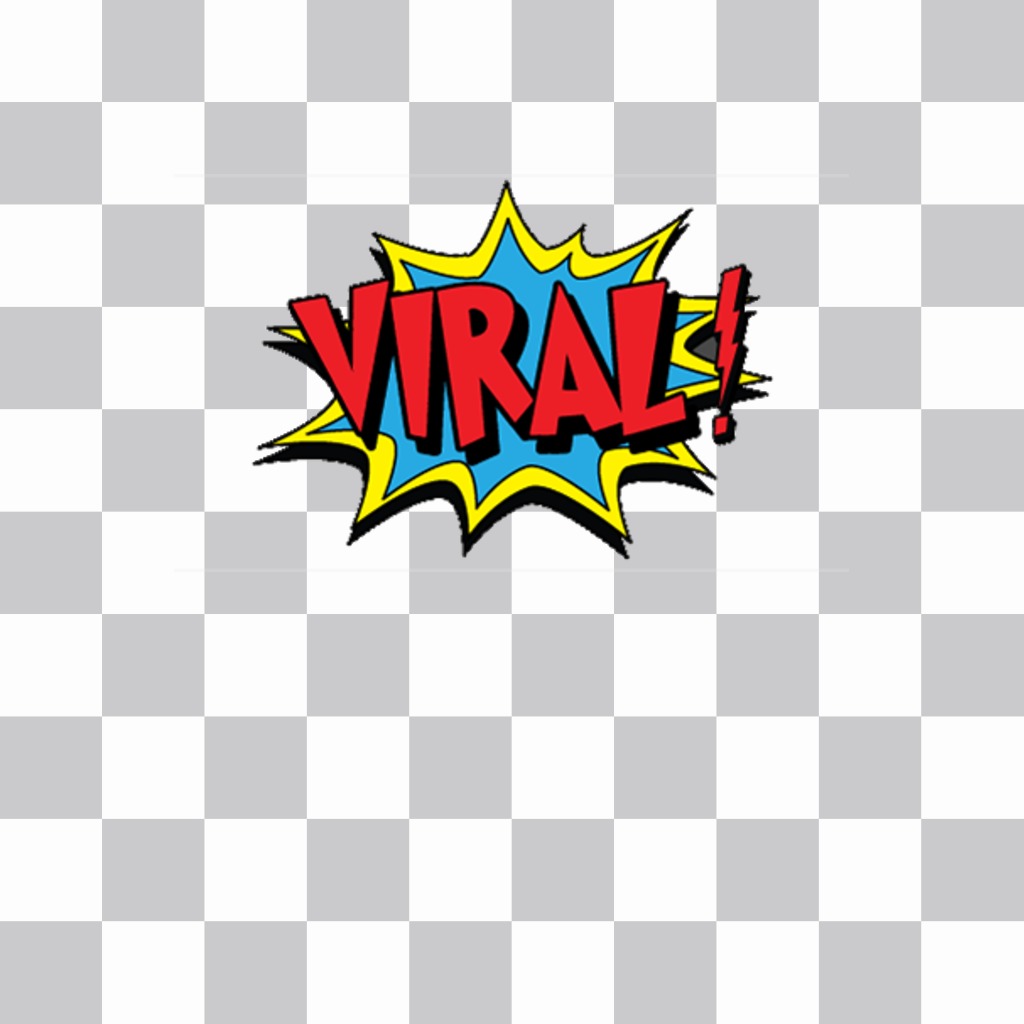 Be viral with this explosive sticker to paste on your photos for free ..