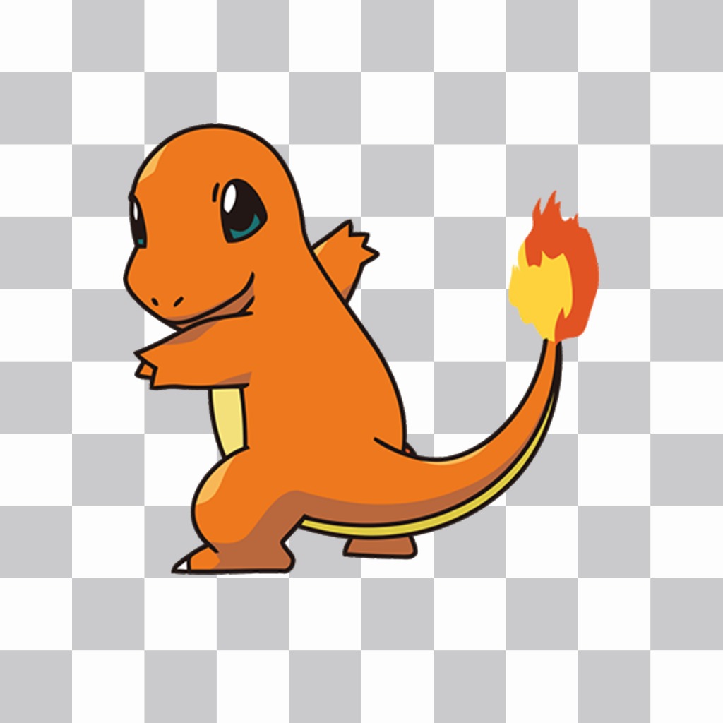 Put Charmander with you with this online photo effect ..