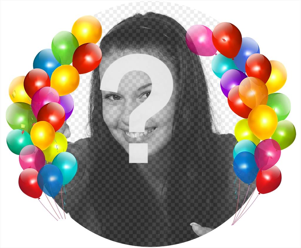 Colorful balloons to decorate your photos as a photo frame and free ..