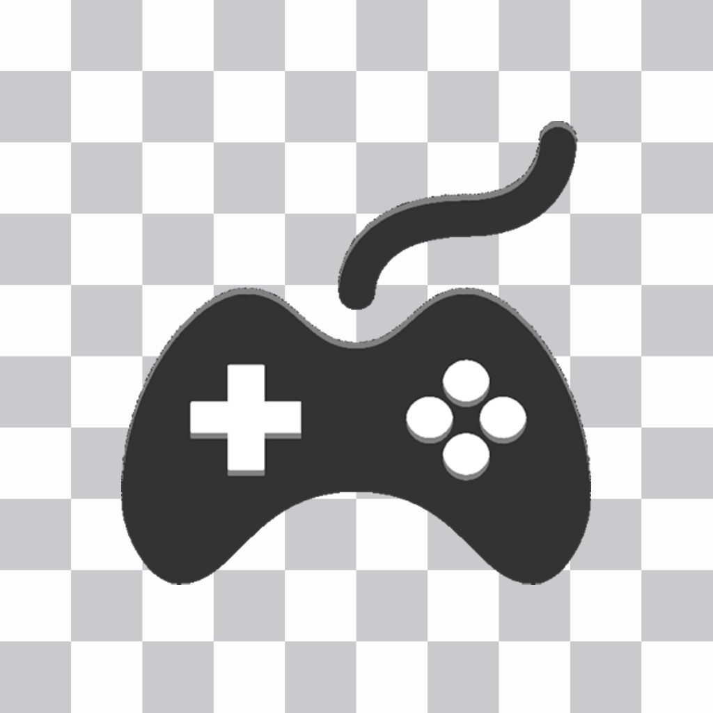 Sticker of a video games control to add in your photos online ..