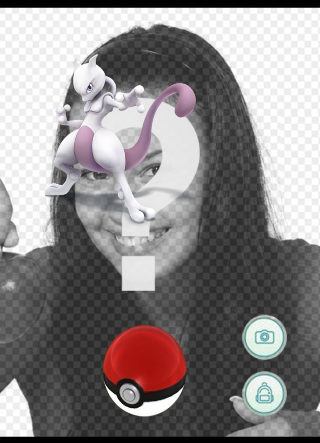 Photo effect with Mewtwo in Pokemon Go game to add your photo ..