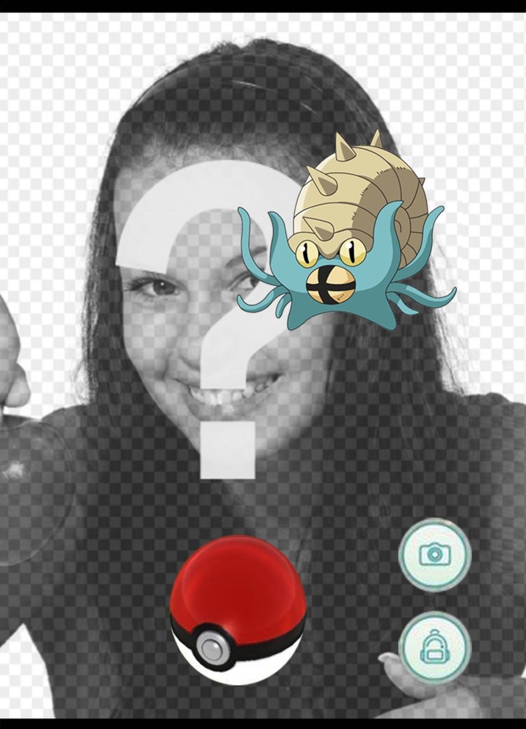 Hunting an Omastar with this photomontage of pokemon for your photo ..