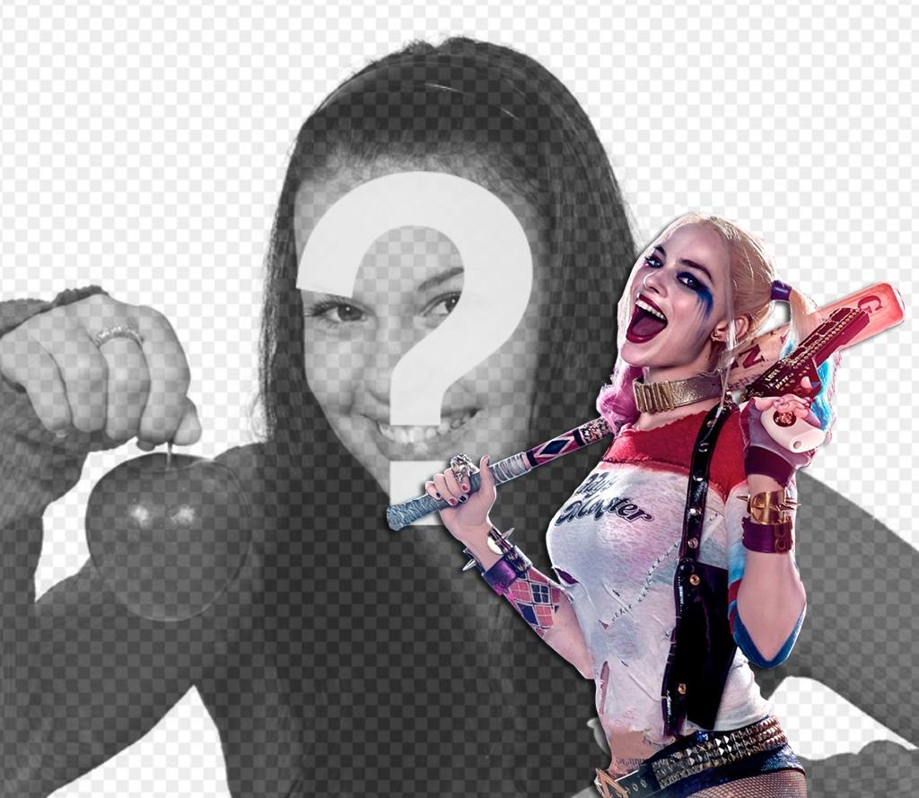 Photomontage to put your picture next to the villain Harley Quinn ..