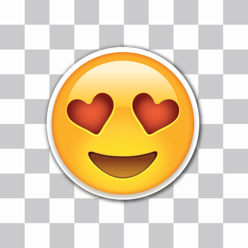 Editor to put emojis in love with hearts  ..