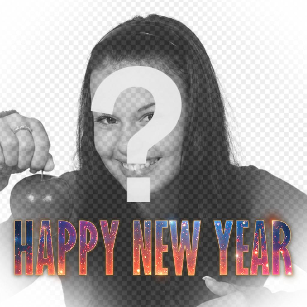 Effect to put HAPPY NEW YEAR text in your photo with a hipster design ..