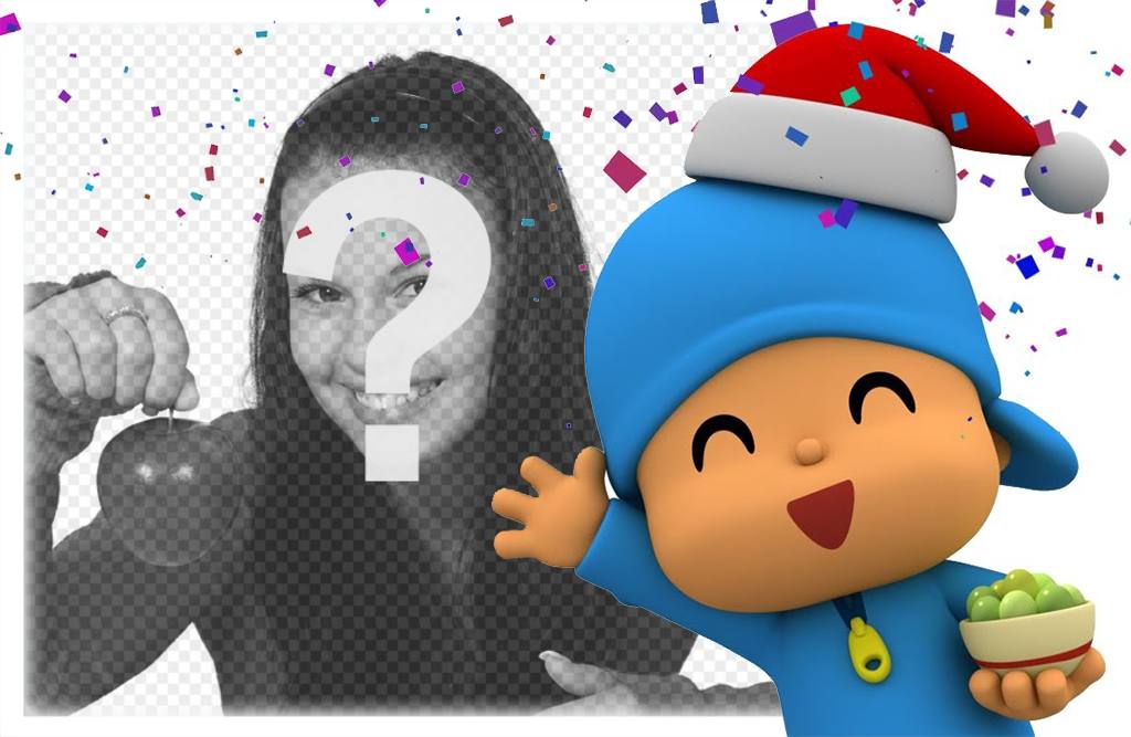 Christmas effect with Pocoyo to edit with one of your photo for free ..