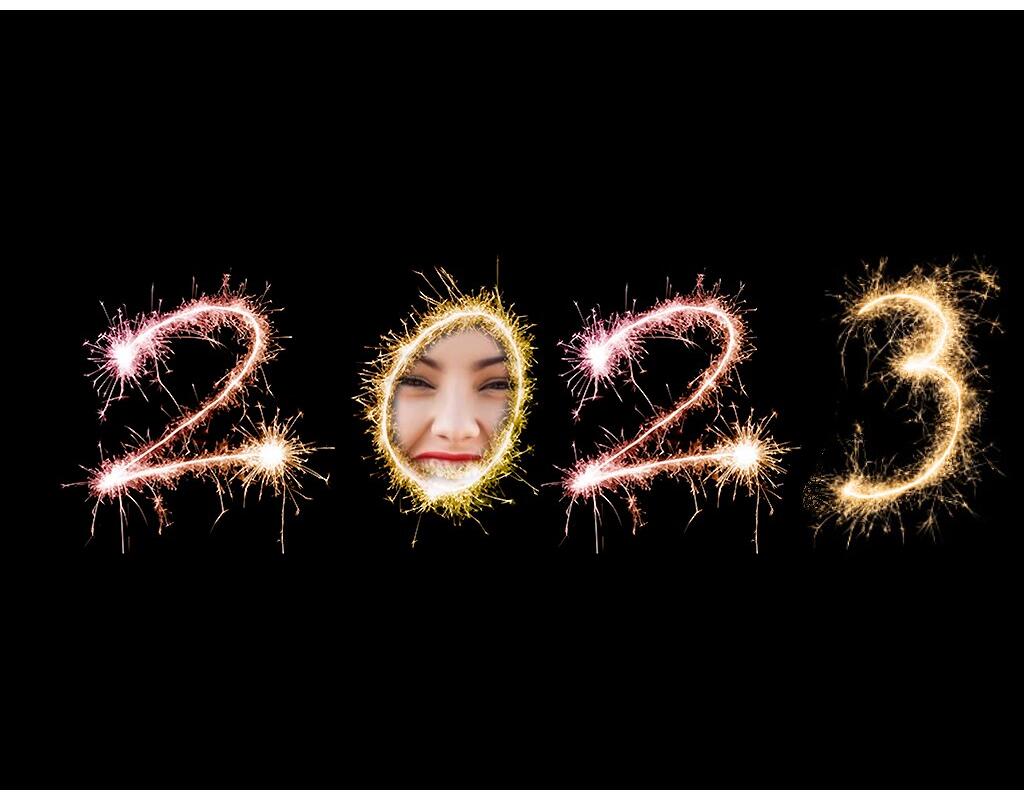 Effect to put your photo in the year 2024 zero of fireworks ..