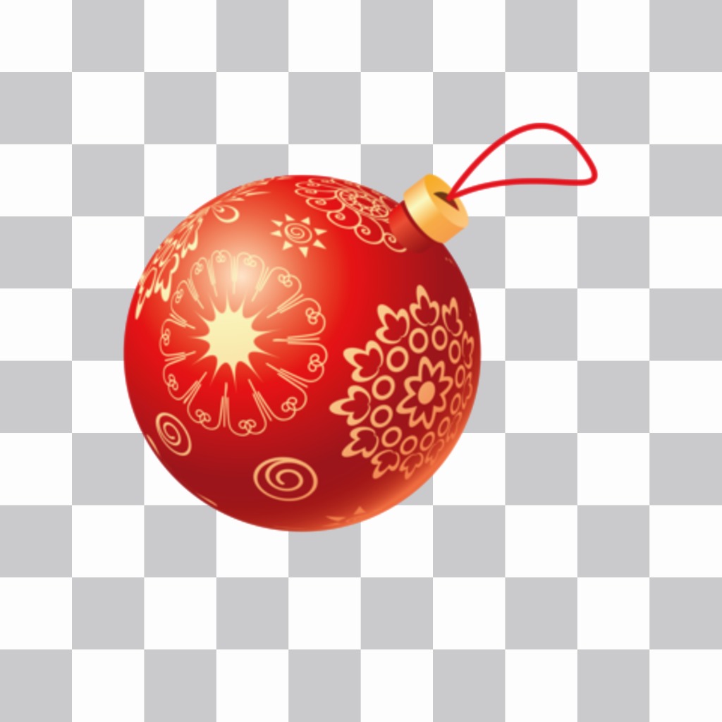 Christmas tree ball to put in your photos online. ..