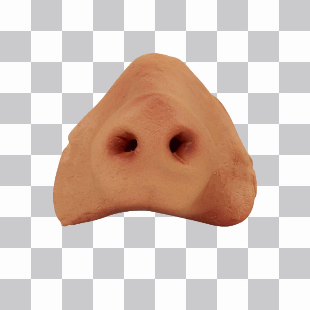 Sticker of a pig nose that you can put on the face of the photo that you upload ..