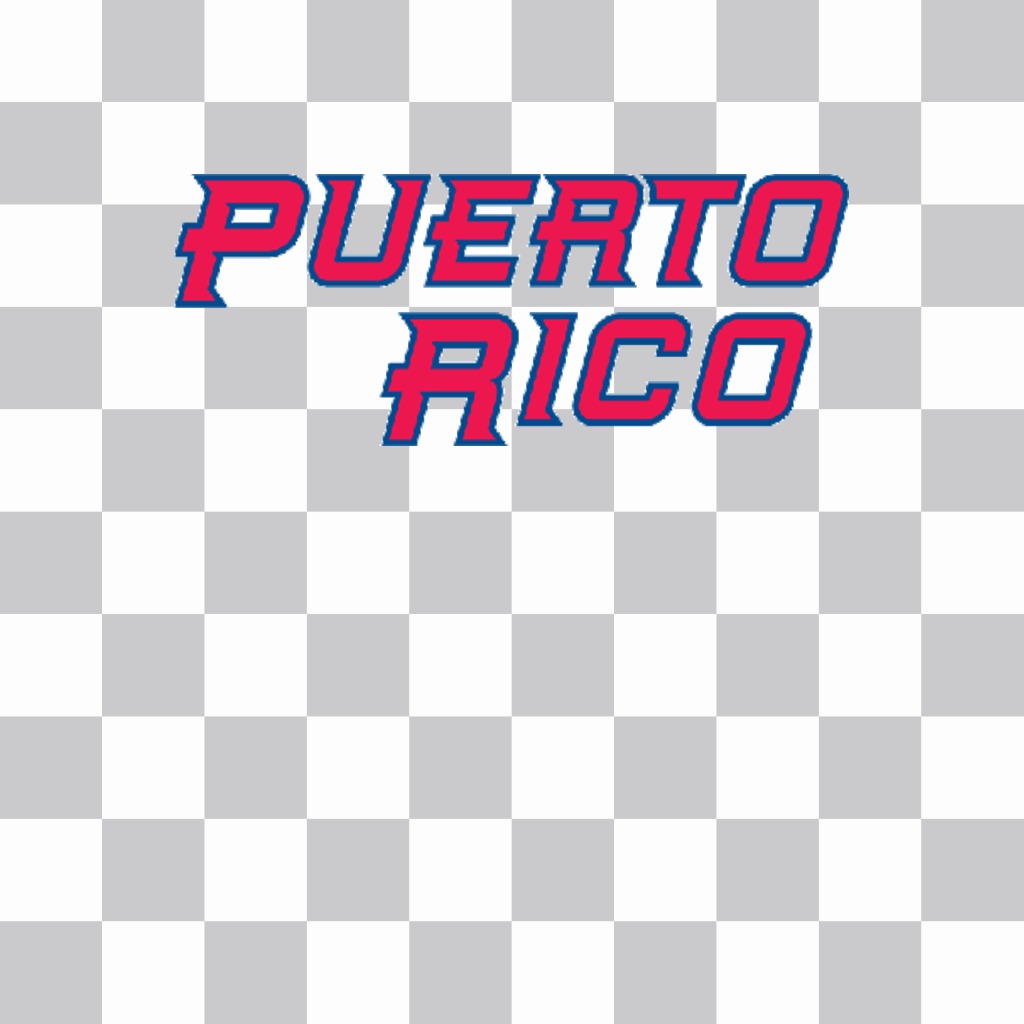 Puerto Rico letters to put in your..
