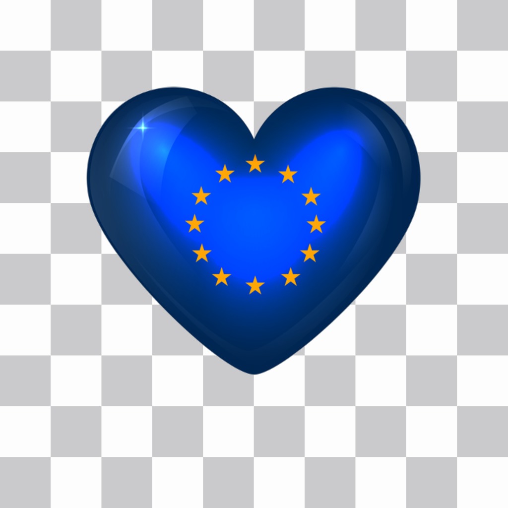 European Union flag in the form of..