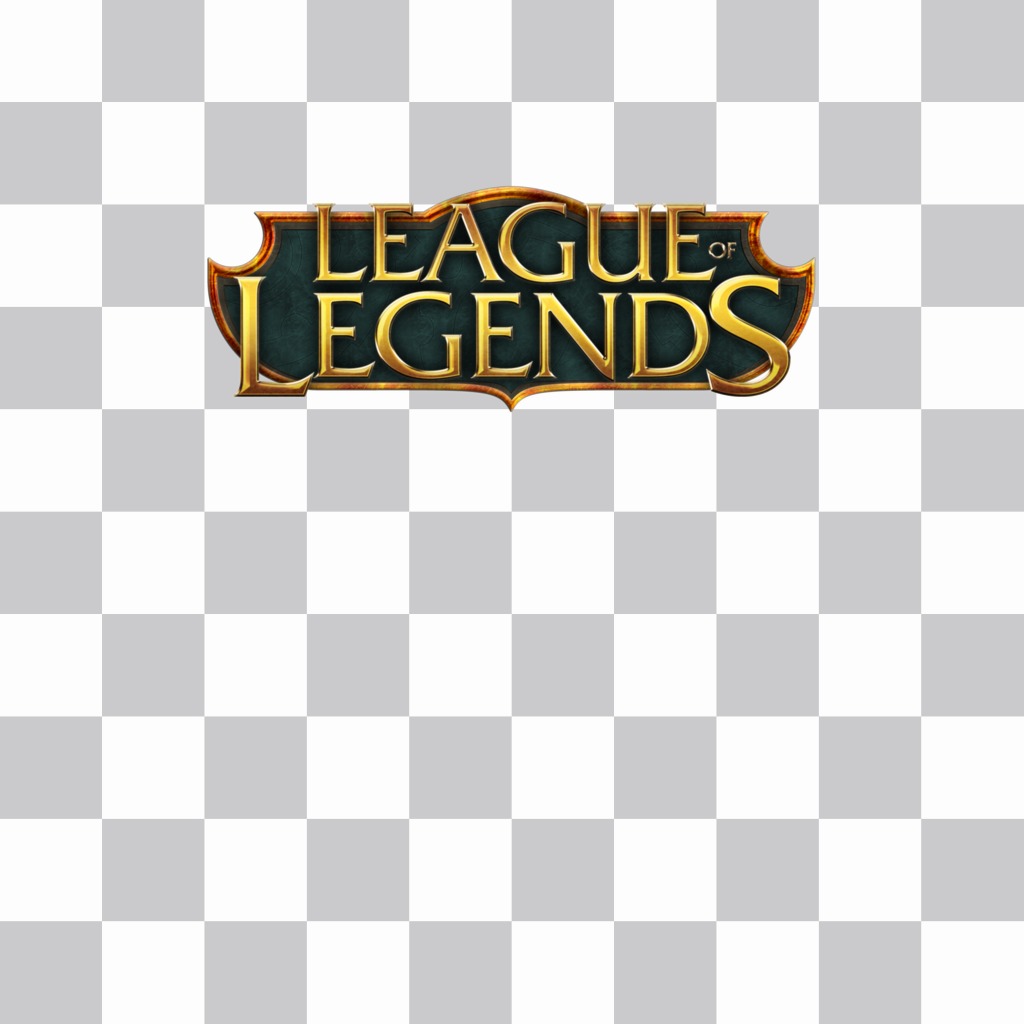 Logo type of the game League of Legends ..