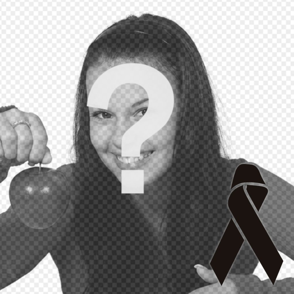 Black ribbon (put it automatically in the right..