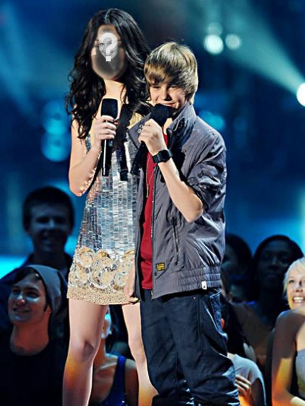 Photomontage of Miranda Cosgrove and Justin Bieber to do..