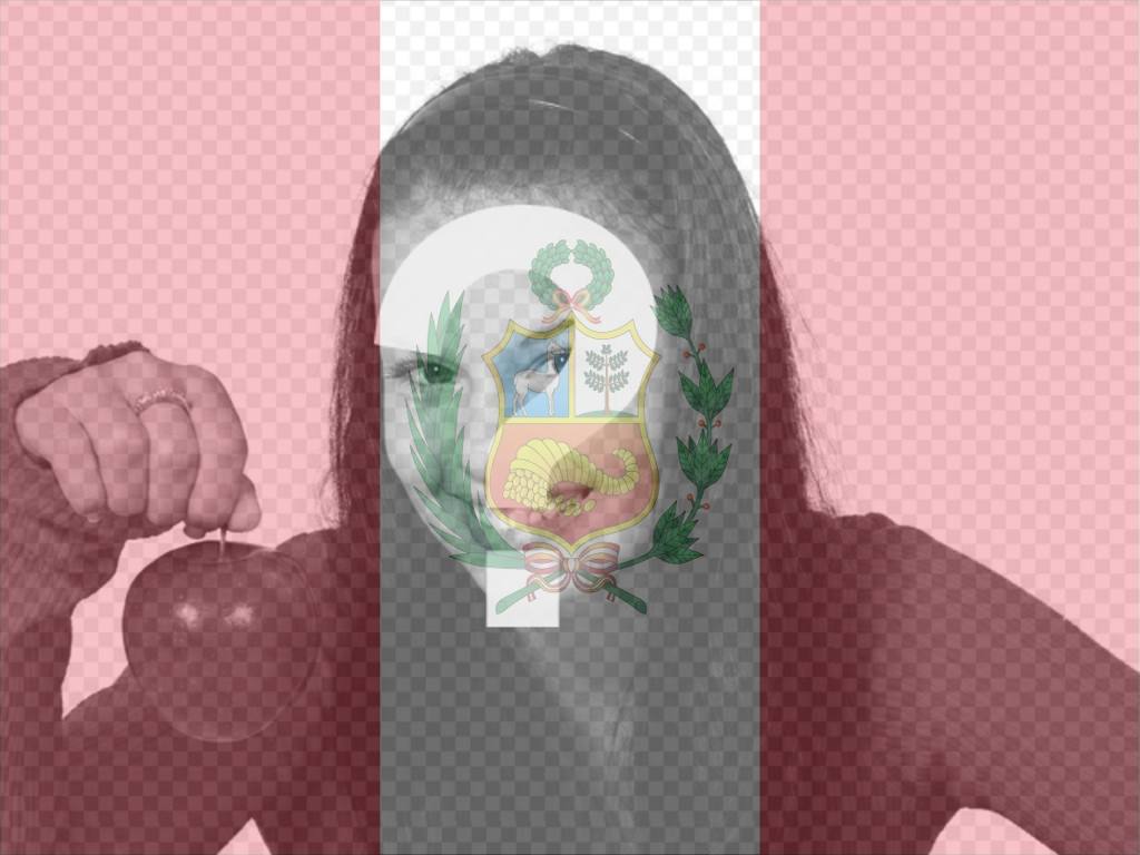 Peru flag, online photomontage ..