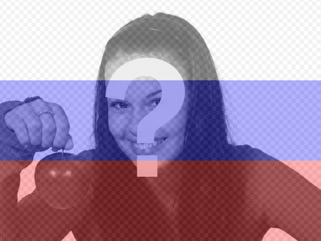 Create a photomontage online of the Russian flag along with your..