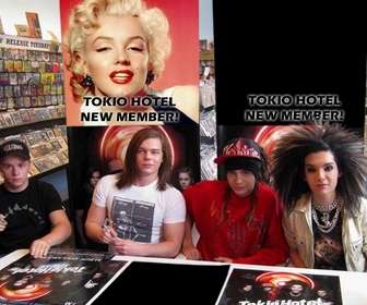 Collage to put your photo in new member of Tokio Hotel.