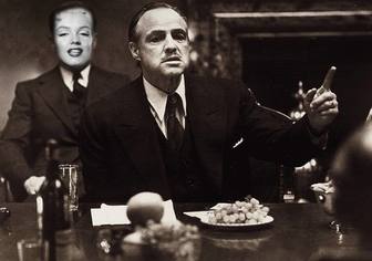 Photomontage to be part of the film The Godfather