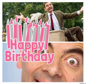 postcard to edit with two photos and add the phrase happy birthday with many candles
