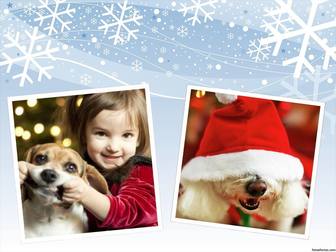 photo collage to edit and decorate ur photos with christmas design