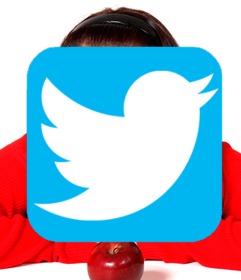 add twitter logo to ur photos online