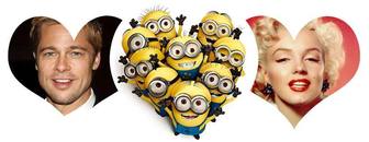 photomontage of facebook cover photo for two images with minions
