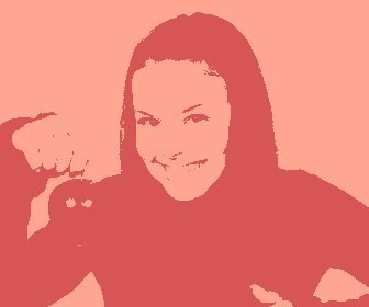Effect for photos Pop Art style orange and orange whip.