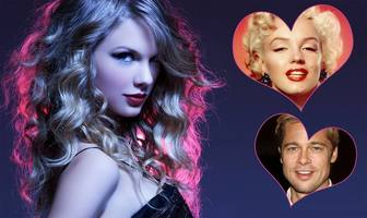 collage for two photos with picture of taylor swift