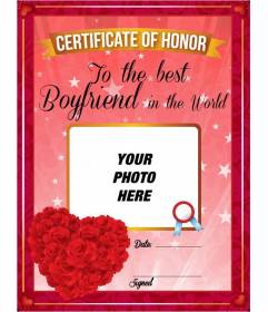customizable certificate