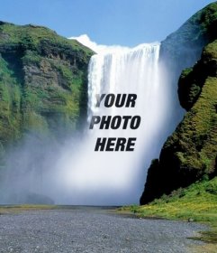 Photomontages with waterfalls where you can put your photo online