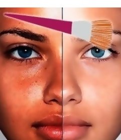 Contour feit Verlaten Online effect of virtual makeup to be more beautiful