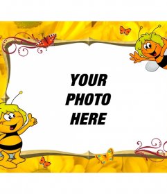 Child picture frame to personalize with Maya Bee
