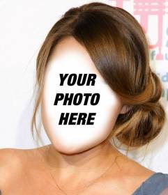 Change your hair to light brown and collected with this effect online Change your hair to light brown and collected with this effect online