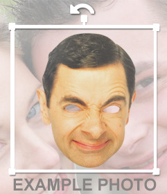 Wear this funny mask of Mr. Bean face and for free
