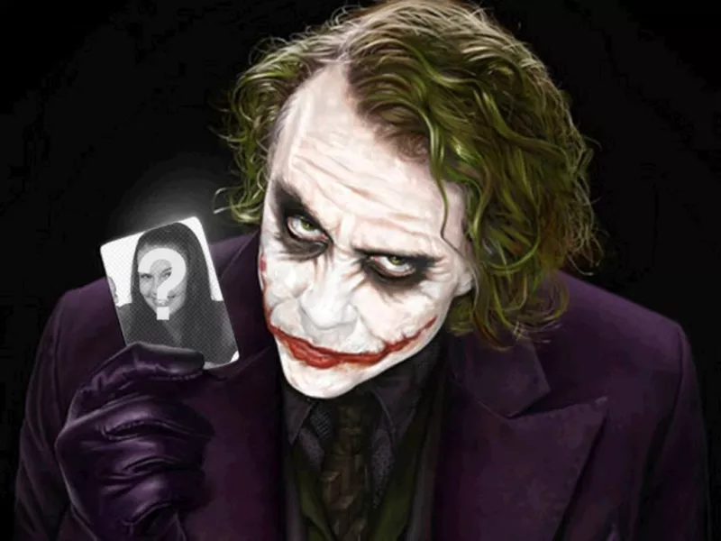 Get an easy and simple this free montage professional finish, consisting of Your photograph held by Joker, Batman..