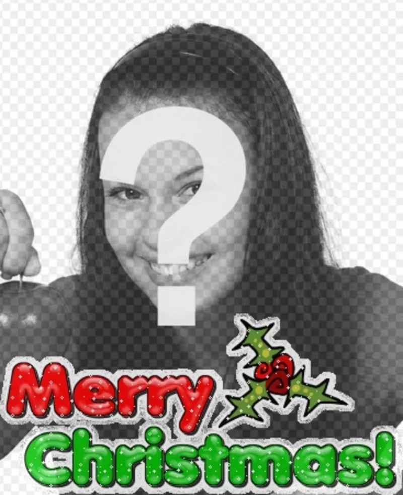 Create a personalized postcard with this template photo effect for a Christmas card with animated text, we wish you a Merry Christmas in English. Put your picture in the..