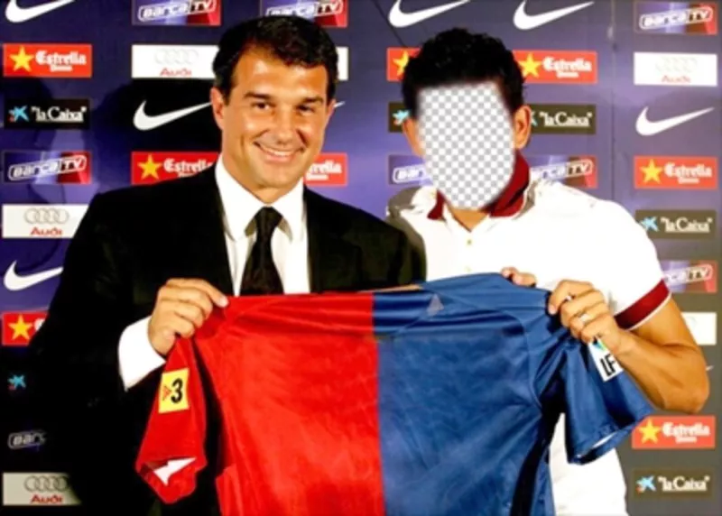 Photomontage of the footballer Dani Alves in which you can put your face ..