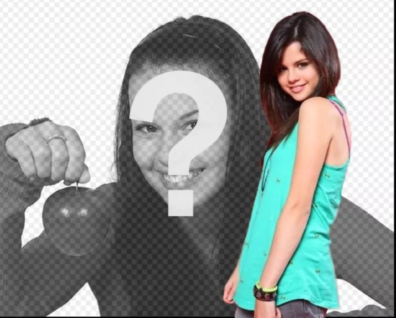 Photomontage with Selena Gomez, upload your picture and make your photo..