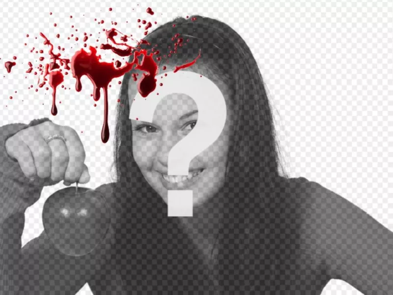 Photo online effect to put in your photos fresh blood effect