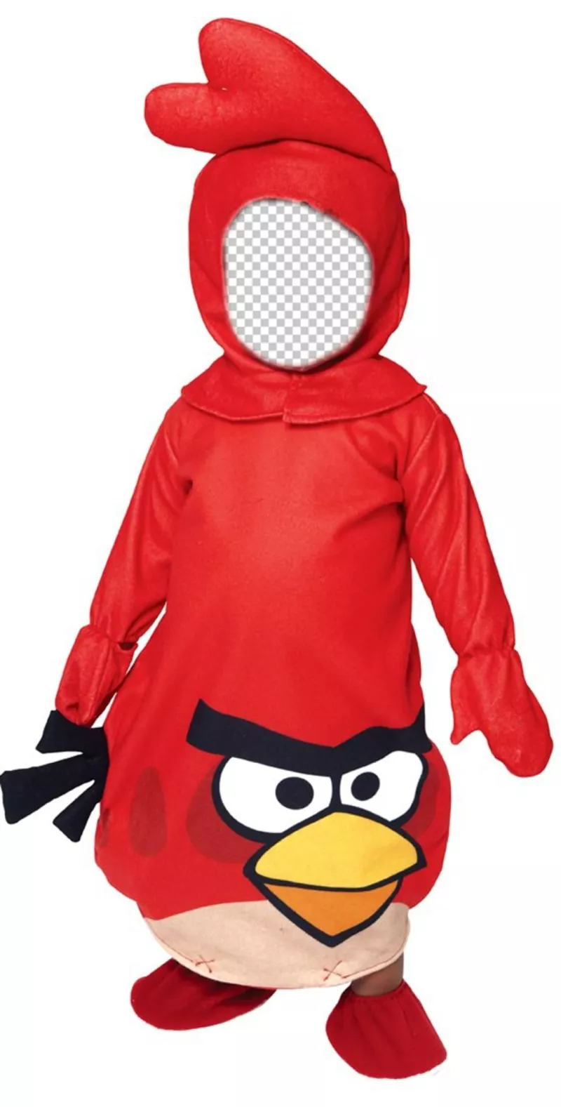 Create a fun photomontage of an Angry Bird costume to put a face ..
