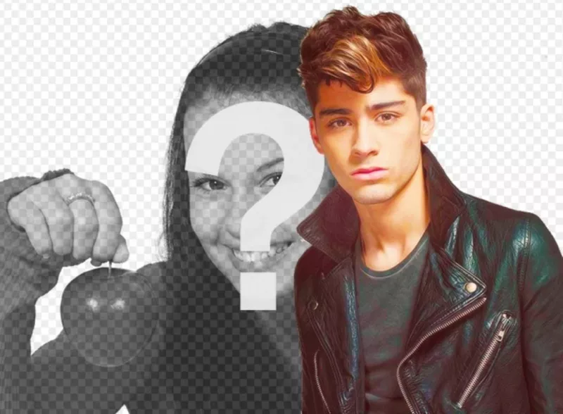 Photomontage with Dj Malik of One Direction. Appear in a photo with one of the components of the band One..
