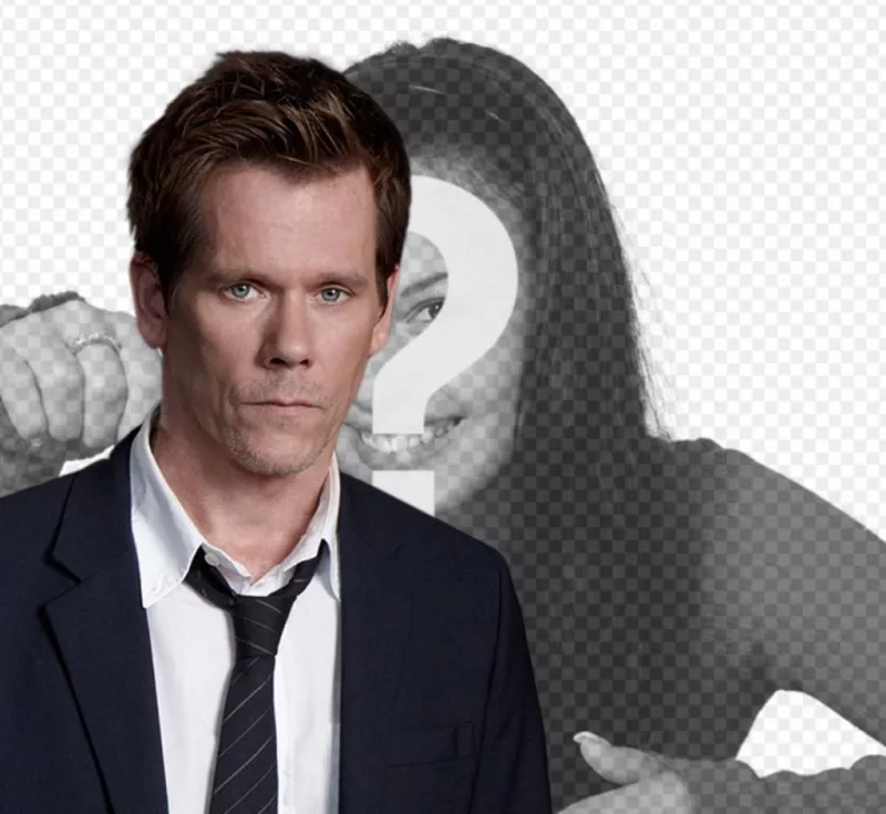 Make this photomontage and have a picture with Kevin Bacon, actor in the TV serial 