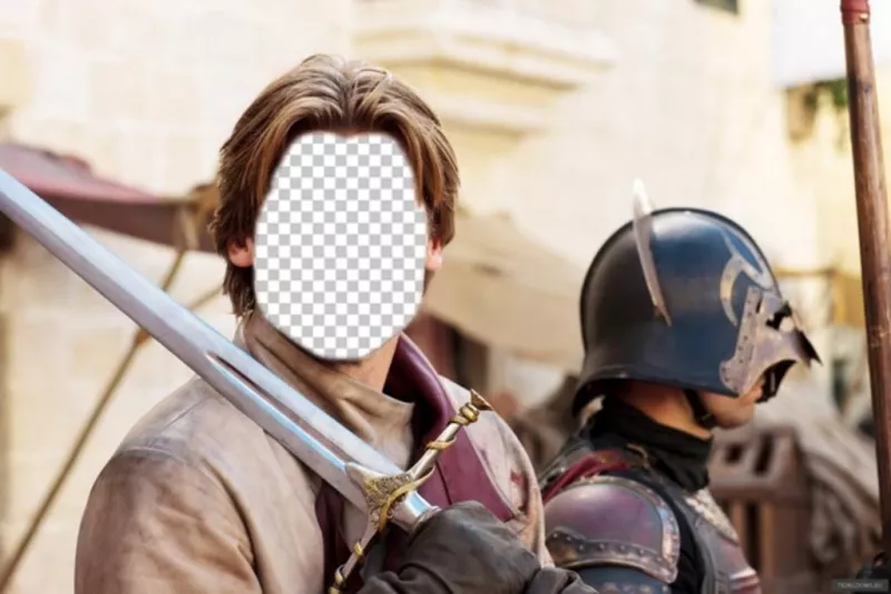 Create this photomontage putting your face on Jaime Lannister ..