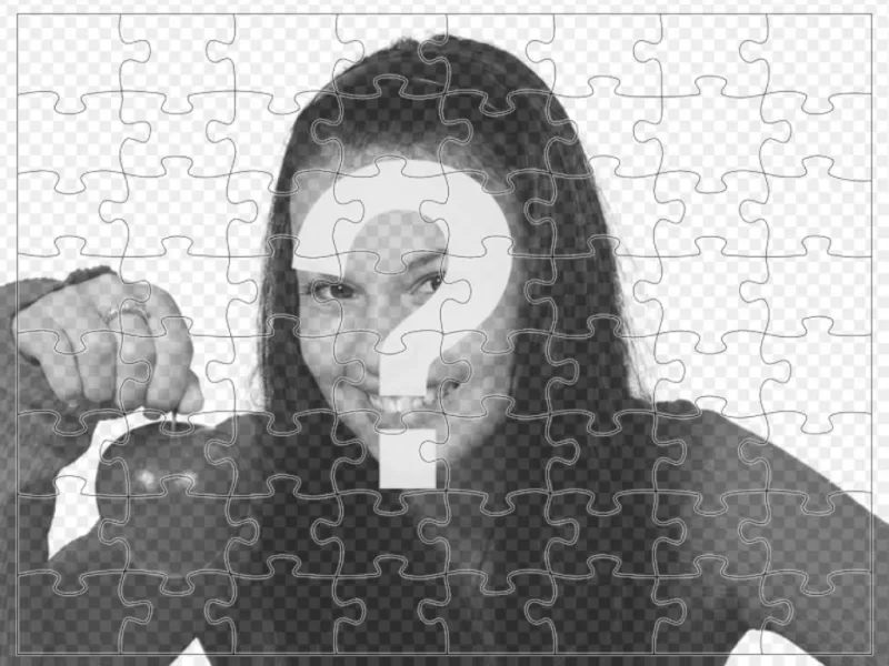 Photomontage to turn your photo into a puzzle