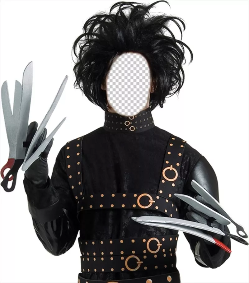Photomontage of Edward Scissorhands to put your face in this character ..
